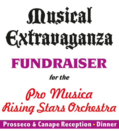 February 3, 2026 - Musical Extravaganza Fundraiser for the Pro Musica Rising Stars Orchestra